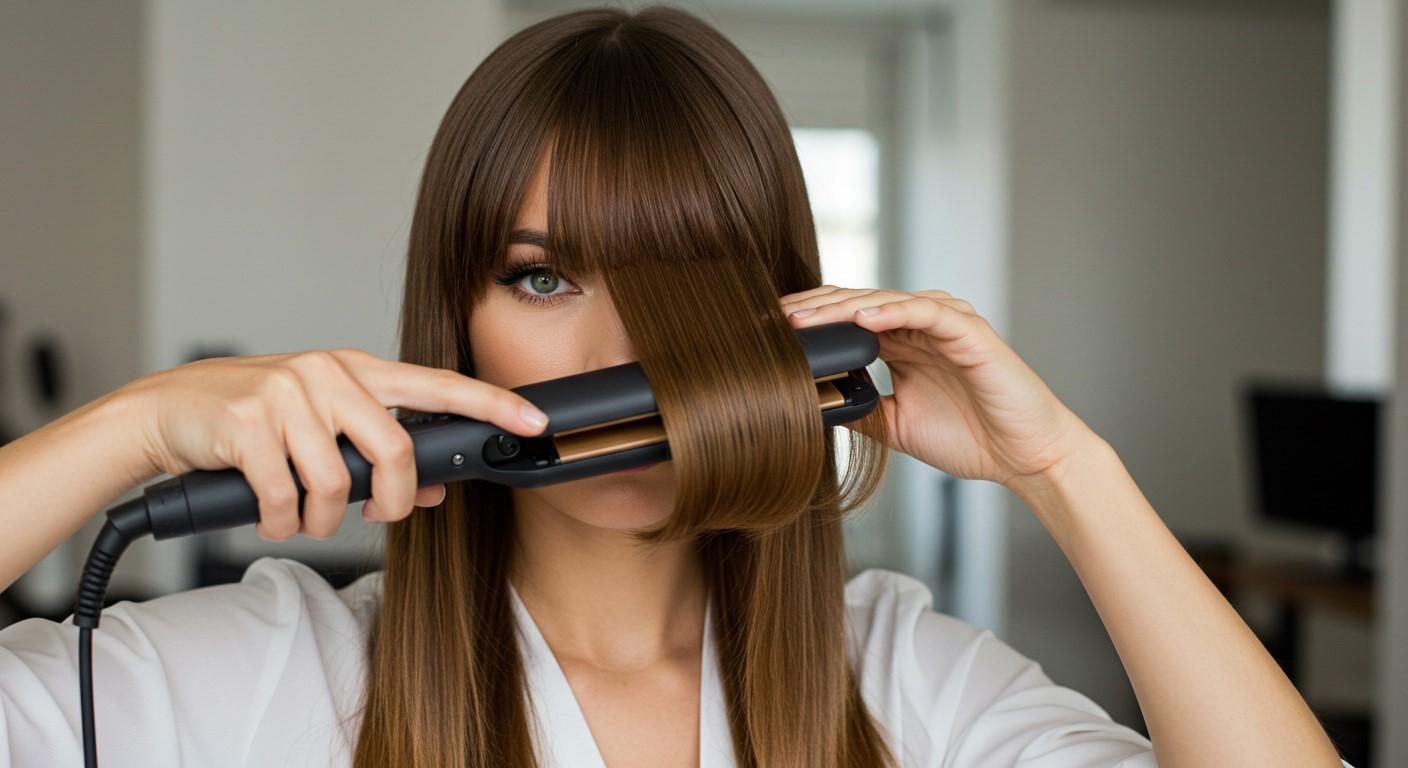 How to Style Curtain Bangs with a Flat Iron: Easy Steps