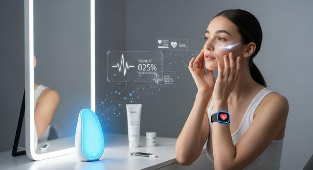 Track Glow with Heart Rate Beauty Routine Sync Device