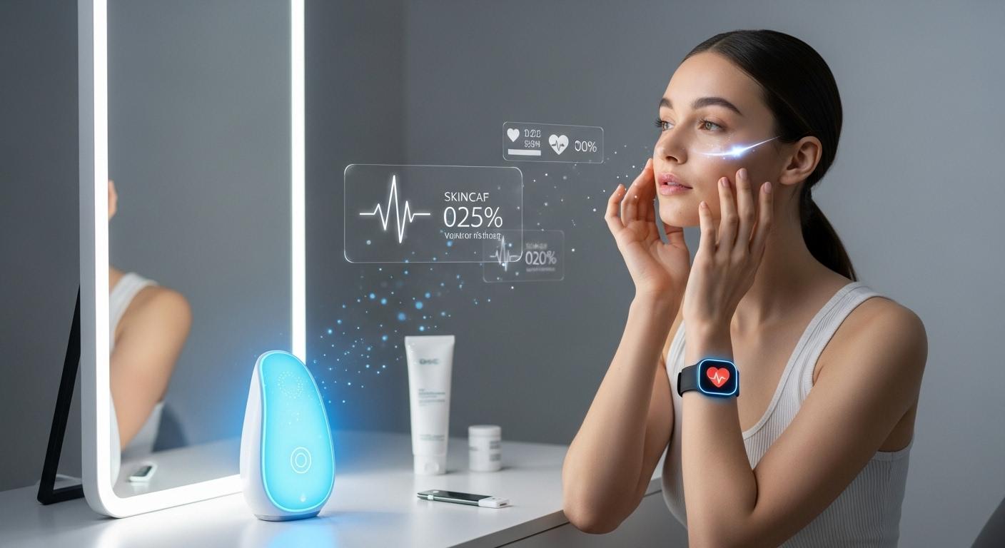 Track Glow with Heart Rate Beauty Routine Sync Device Track Glow with Heart Rate Beauty Routine Sync Device
